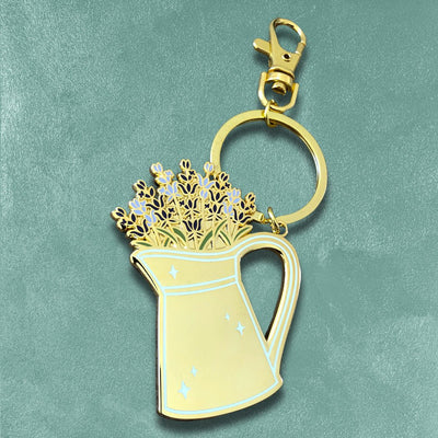 Custom Hard Enamel Keychains — close-up detail view