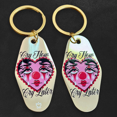 Custom Metal Motel Keychains, UV Printed