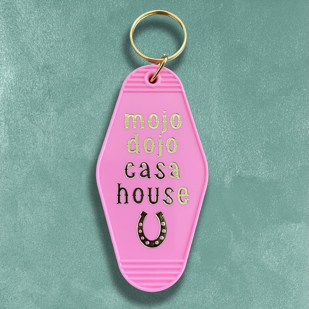 Custom Motel Keychains, Foil Embossed