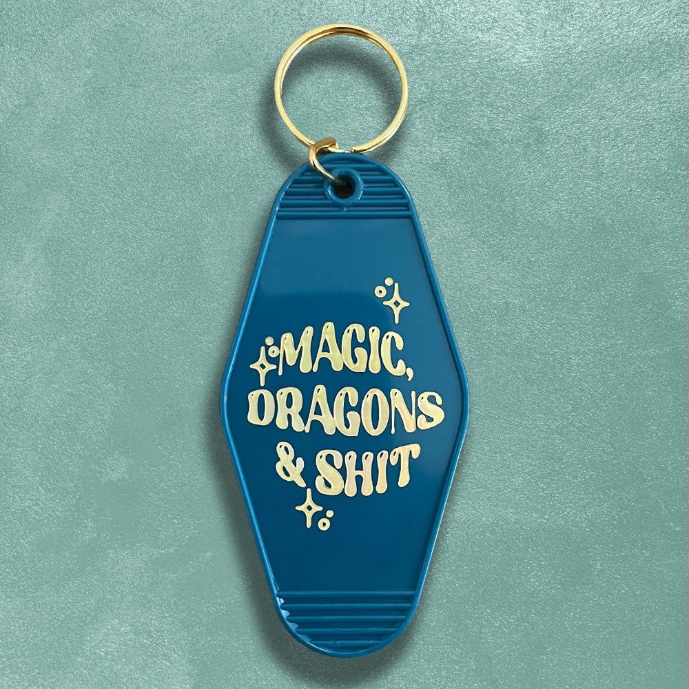 Custom Motel Keychains, Foil Embossed