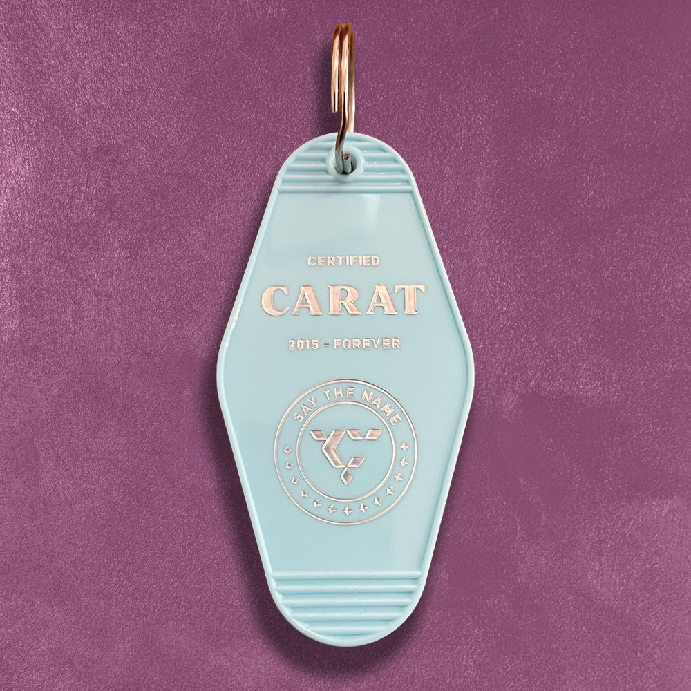 Custom Motel Keychains, Foil Embossed