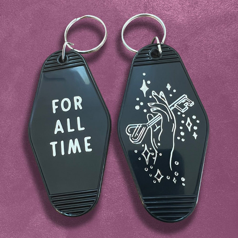 Custom Motel Keychains, Foil Embossed