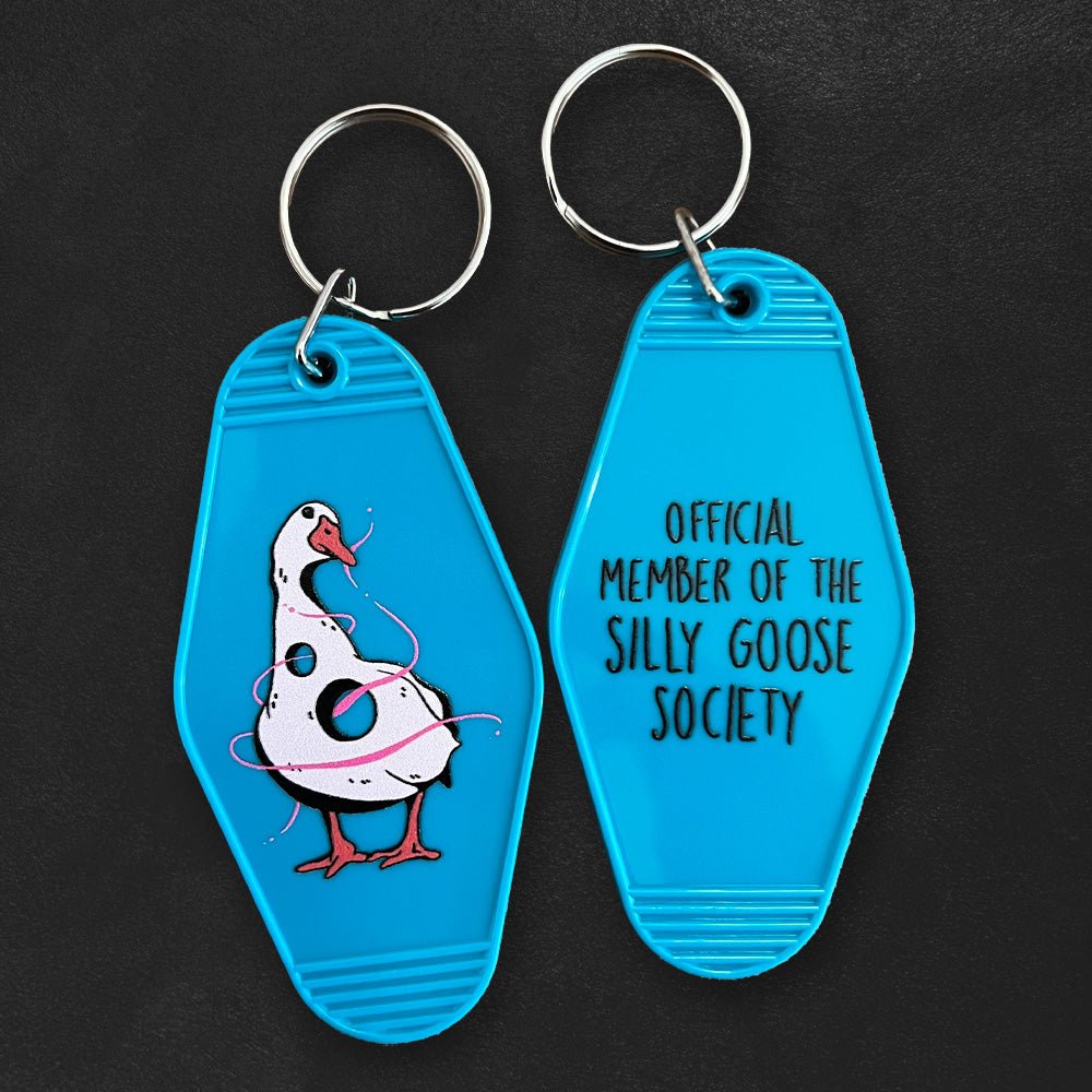 Custom Motel Keychains, UV Printed Full Color — scale and sizing reference
