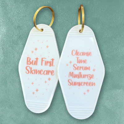 Custom Motel Keychains, UV Printed Full Color — branding and personalization example