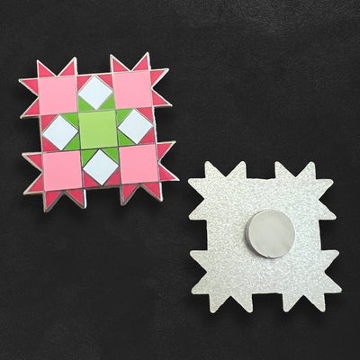 Custom Hard Enamel Needle Minders for Cross Stitch