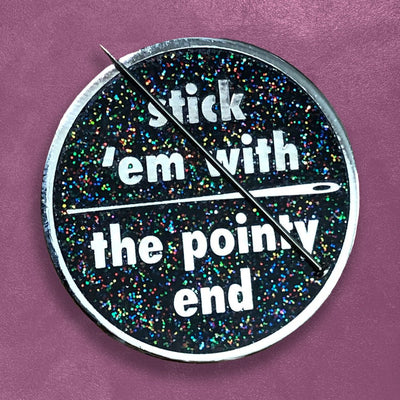 Custom Hard Enamel Needle Minders for Cross Stitch — packaging detail