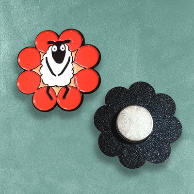 Custom Soft Enamel Needle Minders for Cross Stitch — color and finish variations