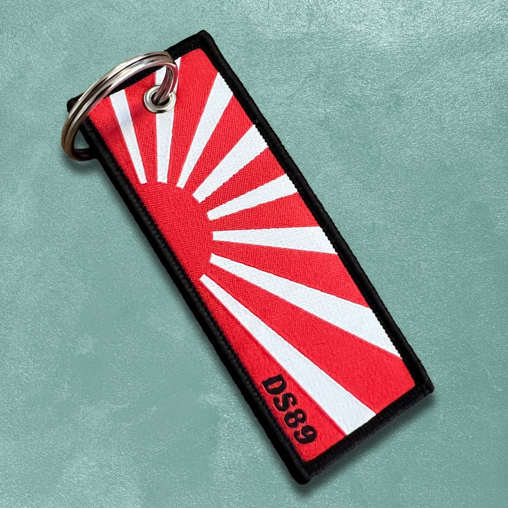 Custom Patch Keychains — design layout sample