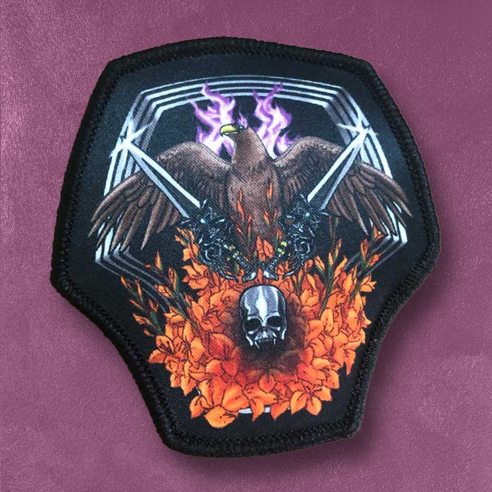 Custom Photo Transfer Patches, Full Color — scale and sizing reference
