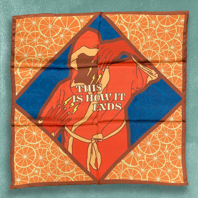 Custom Polyester Satin Scarves, Bandanas & Altar Cloths — scale and sizing reference