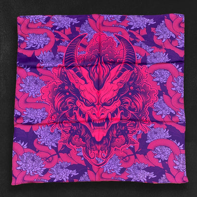 Custom Polyester Satin Scarves, Bandanas & Altar Cloths — close-up detail view