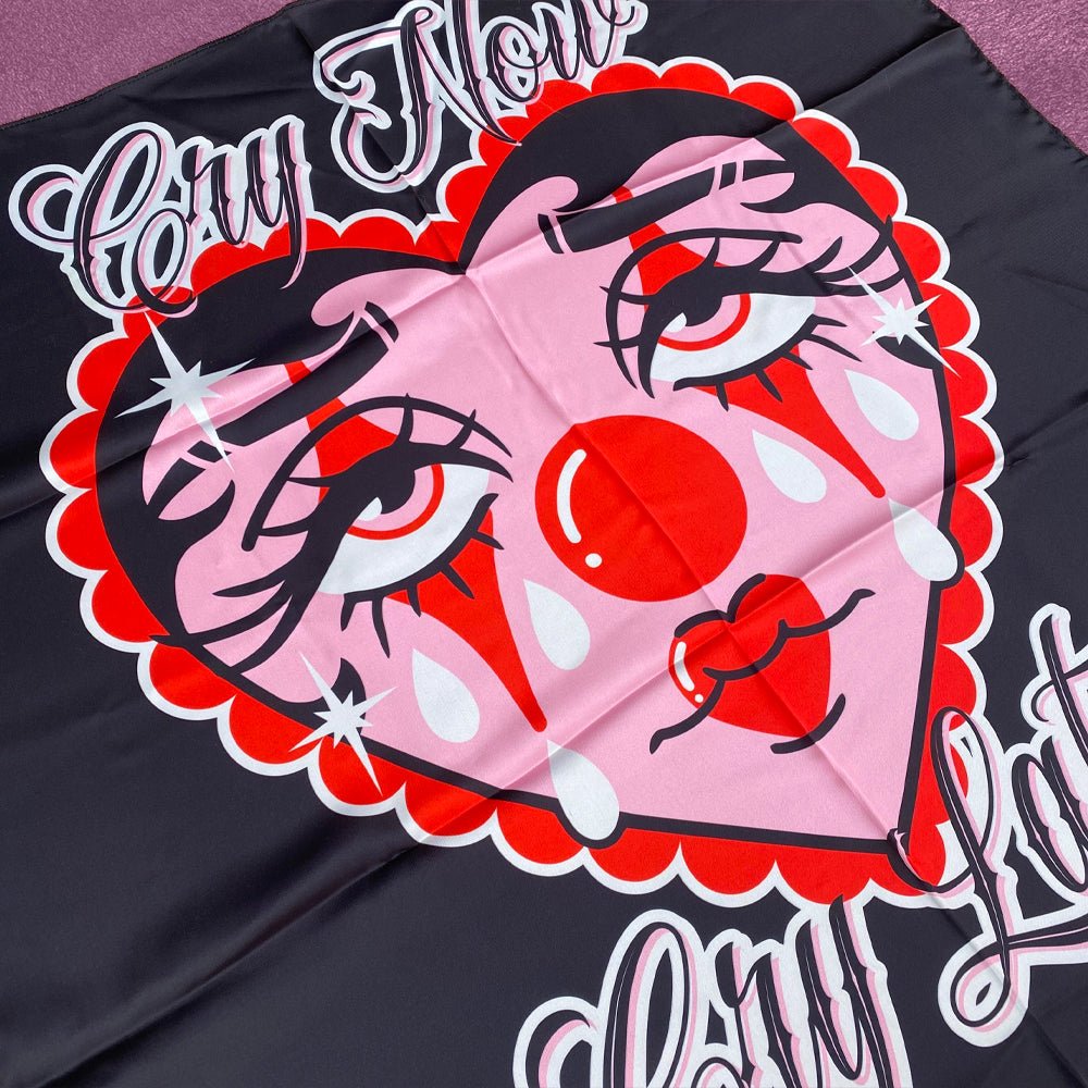 Custom Polyester Satin Scarves, Bandanas & Altar Cloths — color and finish variations