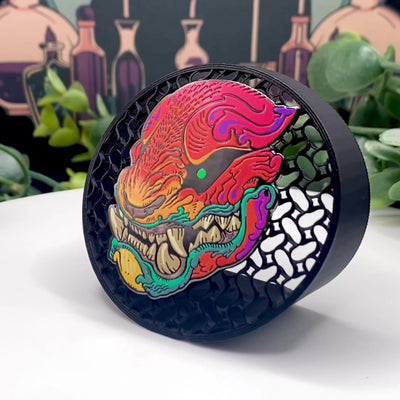 UV printed custom pin with full-color photo-quality detail