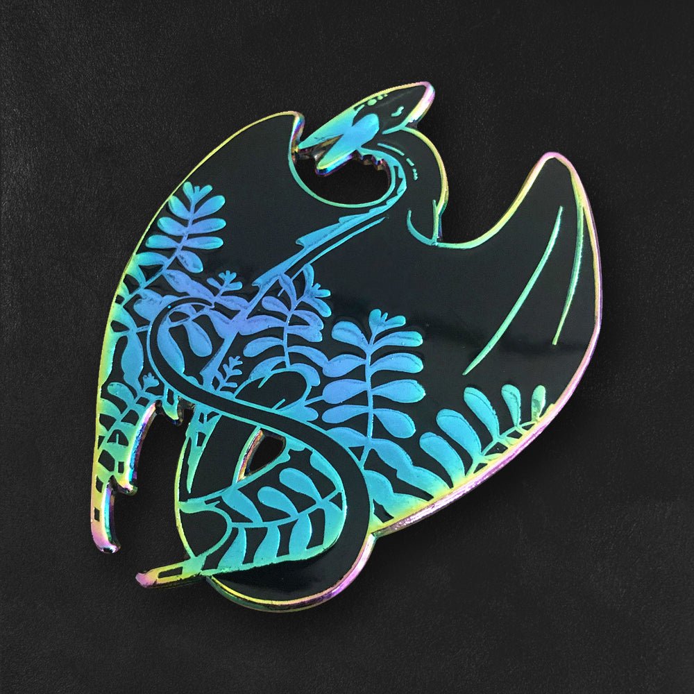 Custom Anodized Rainbow Plated Soft Enamel Pins — customer order example
