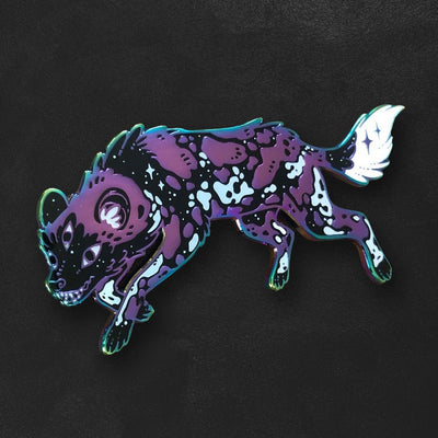 Custom Anodized Rainbow Plated Soft Enamel Pins — design layout sample