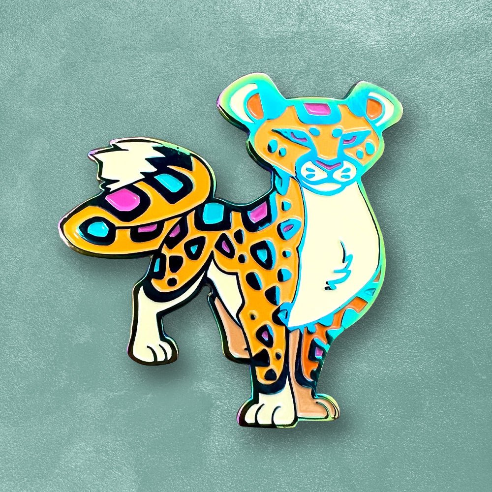 Custom Anodized Rainbow Plated Soft Enamel Pins — color and finish variations