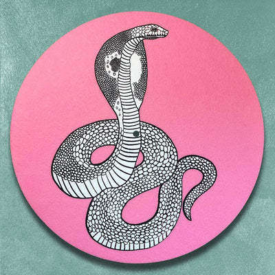Custom Double-Sided Screen Printed Vinyl Record Slip Mats — production sample