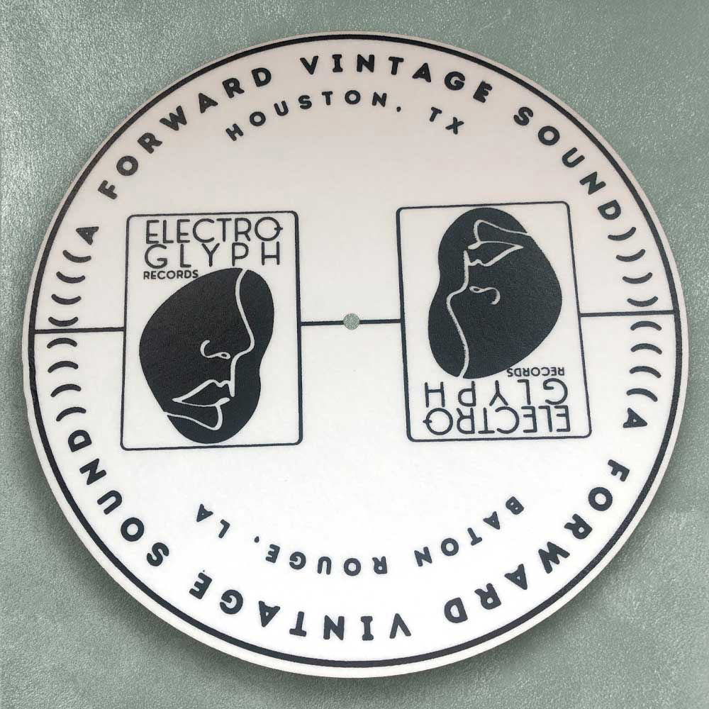 Custom Screen Printed Vinyl Record Slip Mats — scale and sizing reference