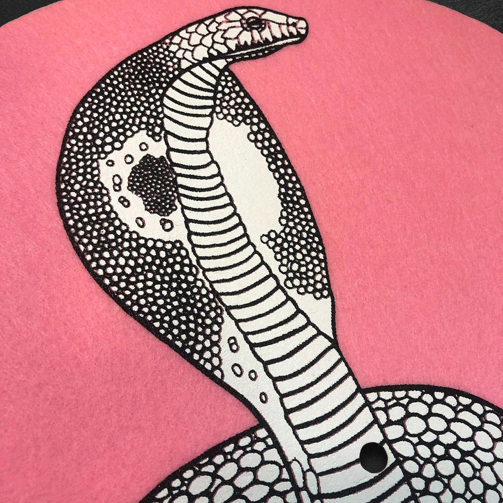 Custom Screen Printed Vinyl Record Slip Mats — design layout sample
