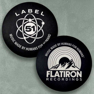 Custom Sublimated Vinyl Record Slip Mats, Full Color — material and construction detail