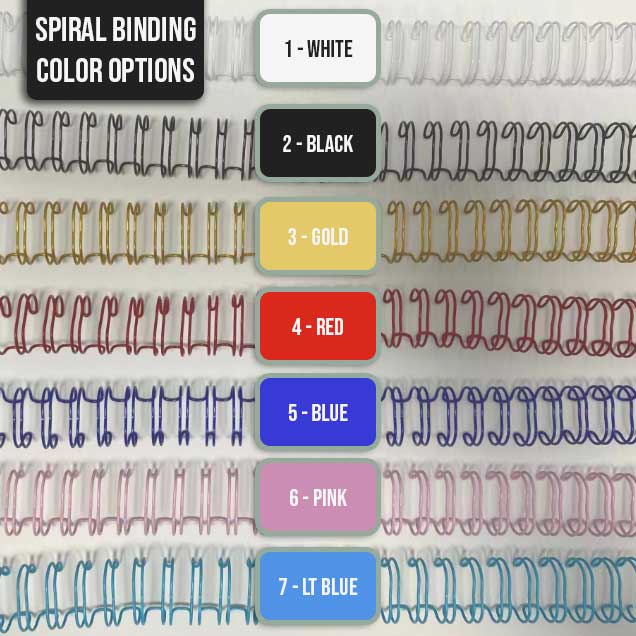 Custom B6 Spiral Bound Sticker Books — color and finish variations