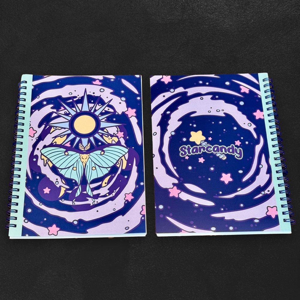 Custom A5 Spiral Bound Sticker Books — production sample