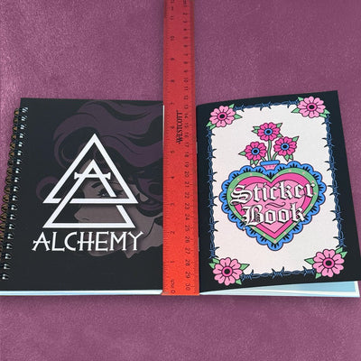 Custom B6 Saddle Stitched Sticker Books — full color print example
