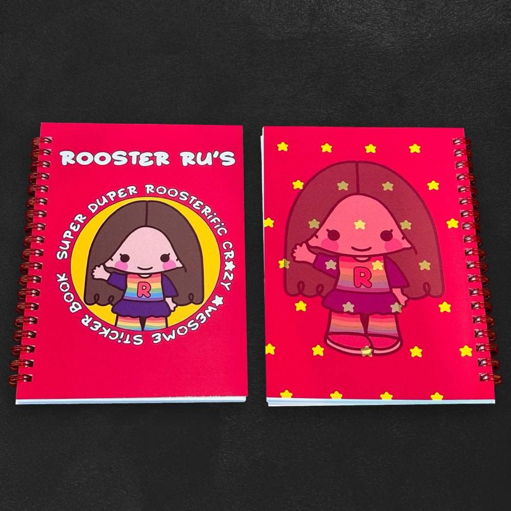 Custom B6 Spiral Bound Sticker Books — close-up detail view