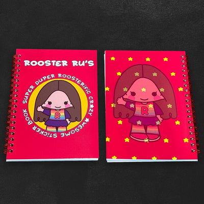 Custom B6 Spiral Bound Sticker Books — close-up detail view