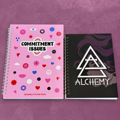 Custom B6 Spiral Bound Sticker Books — finish and texture detail