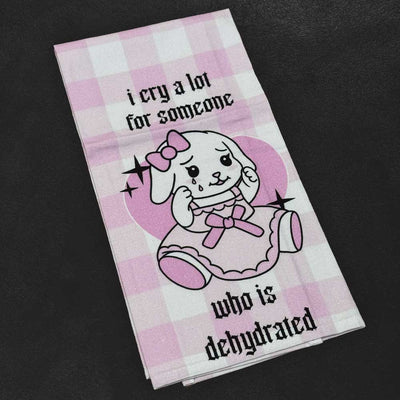 Custom Cotton & Polyester Tea Towels — color and finish variations