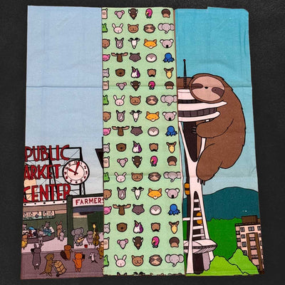 Custom Cotton & Polyester Tea Towels — customer order example