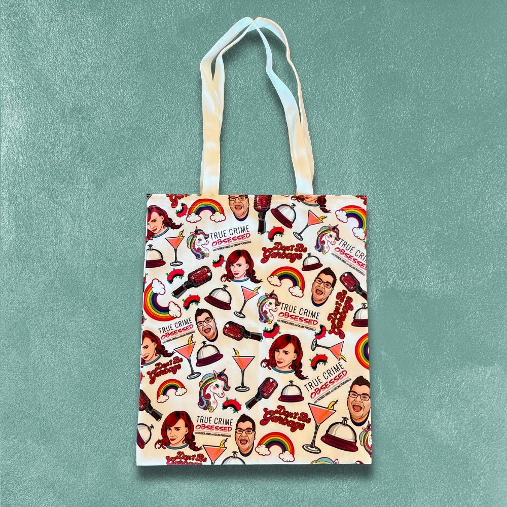Custom Sublimated Tote Bags, Full-Color All-Over Print — finish and texture detail