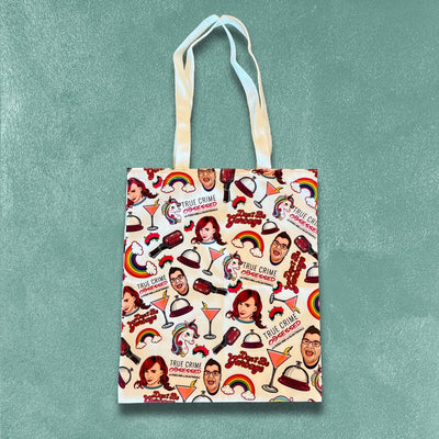 Custom Sublimated Tote Bags, Full-Color All-Over Print — finish and texture detail