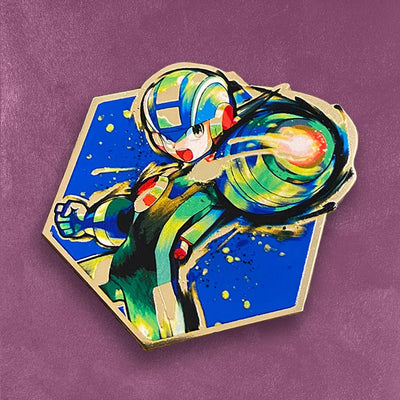 Custom UV Printed Pins, Full Color — close-up detail view