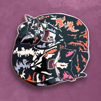 Custom UV Printed Pins, Full Color — scale and sizing reference