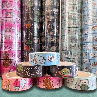 Custom Washi Tape, Full Color CMYK, 10m Rolls