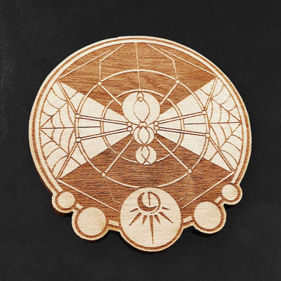Custom Wooden Pins, Made in USA, Sustainable Cherry Wood — color and finish variations