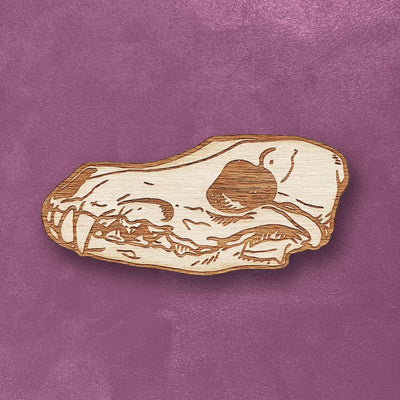 Custom Wooden Pins, Made in USA, Sustainable Cherry Wood — mounting and display reference
