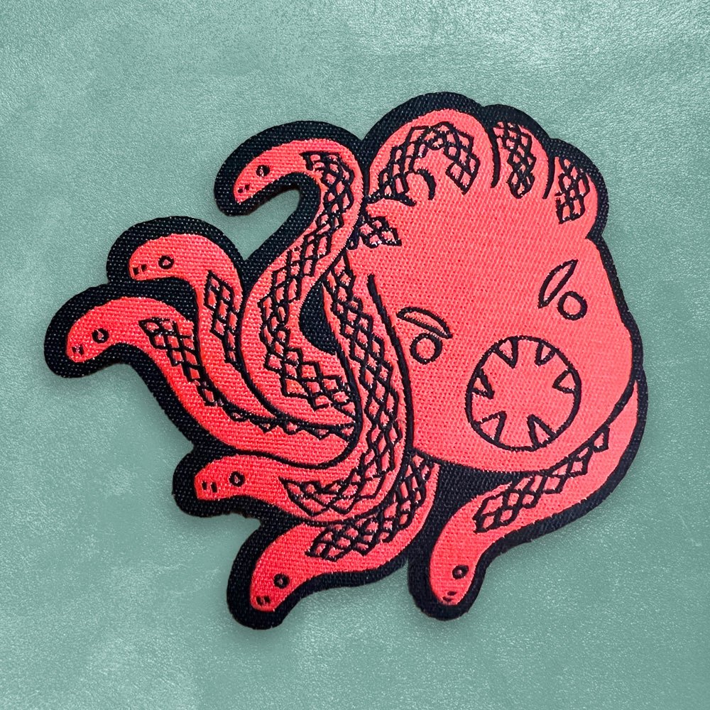 Custom Woven Patches — reverse side and backing detail