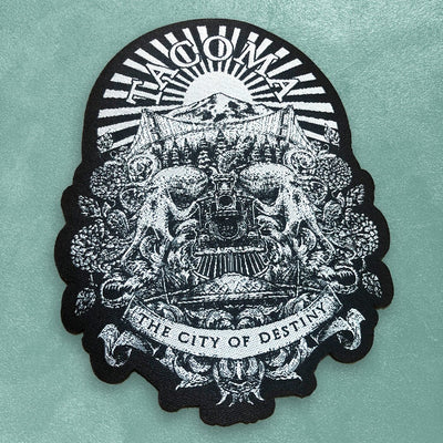 Custom Woven Patches — close-up detail view