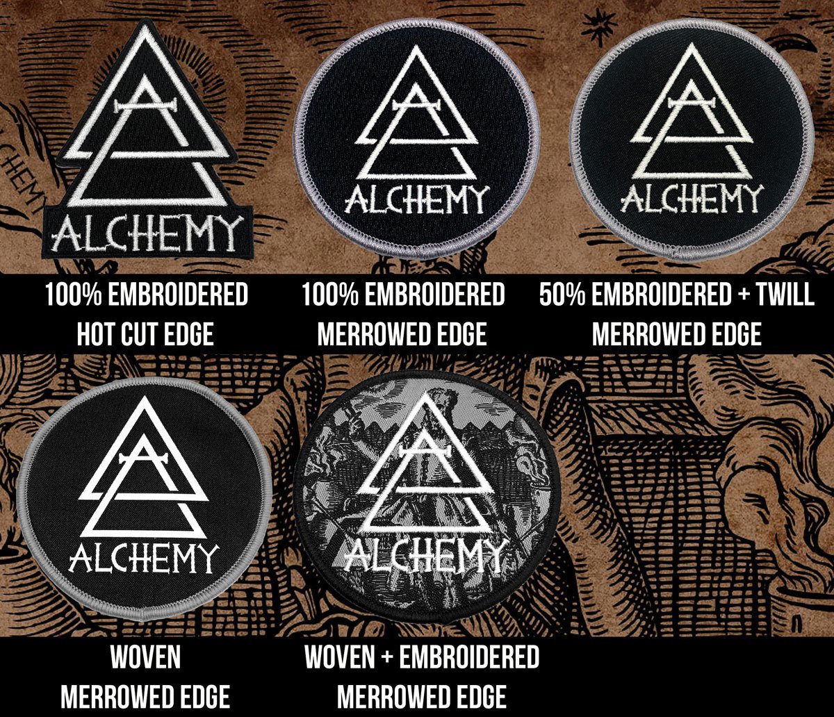 Custom Embroidered Patches — full color print example