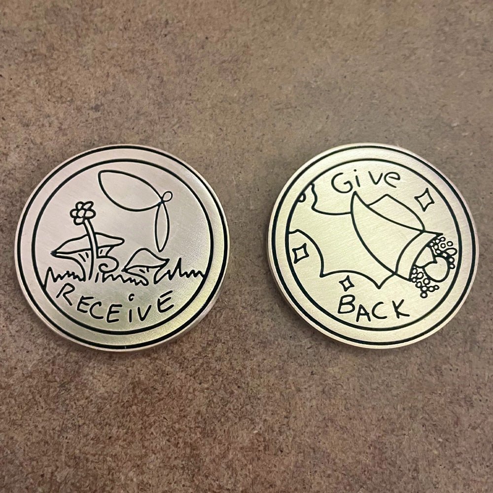 Custom 2D Challenge Coins, Double-Sided — color and finish variations