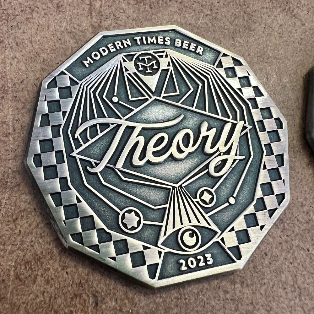 Custom 2D Challenge Coins, Double-Sided — scale and sizing reference