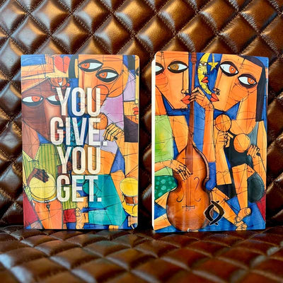 Custom A5 Stitch-Bound Notebooks and Journals — close-up detail view