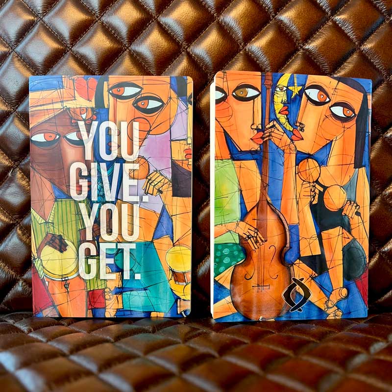 Custom A5 Stitch-Bound Notebooks and Journals — close-up detail view
