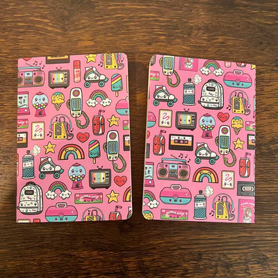Custom A6 Pocket Notebooks, Stitch-Bound — material and construction detail