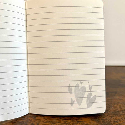 Custom A6 Pocket Notebooks, Stitch-Bound — full color print example