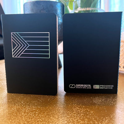Custom A6 Pocket Notebooks, Stitch-Bound — color and finish variations