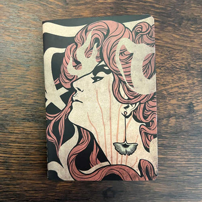 Custom A6 Pocket Notebooks, Stitch-Bound — customer order example